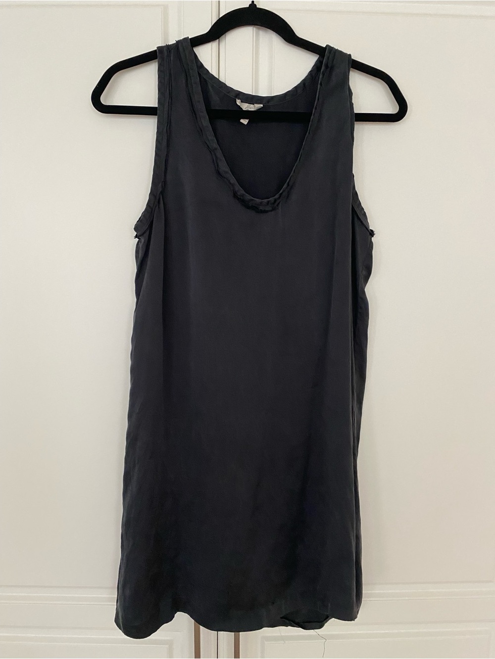 Joie Slate Gray Silk Cami Dress